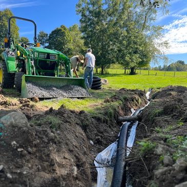 French drain install 