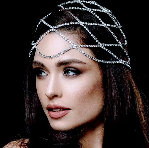 BEAUTIFUL RHINESTONE HEAD DECORATIVE PIECE