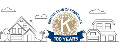 Kiwanis Club of Kennewick celebrates 100 years of service with a community-themed logo.