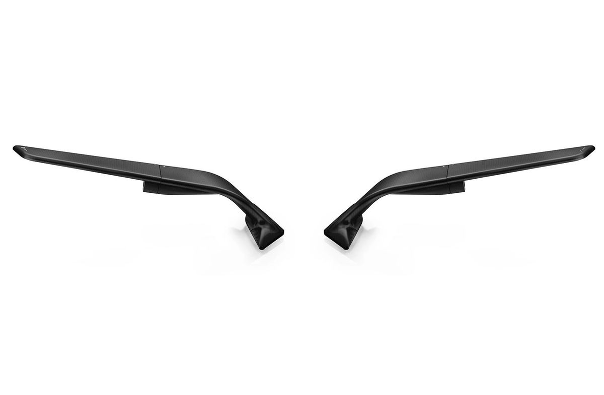 Rizoma STEALTH Sport Mount Style Winglet Mirror Set Aprilia RSV4 RS660