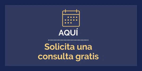 Rectángulo azul con la imagen de una agenda para solicitar una consulta gratis con el abogado