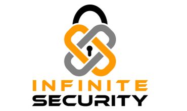 Logo of Infinite Security with an interlocking chain and padlock design.