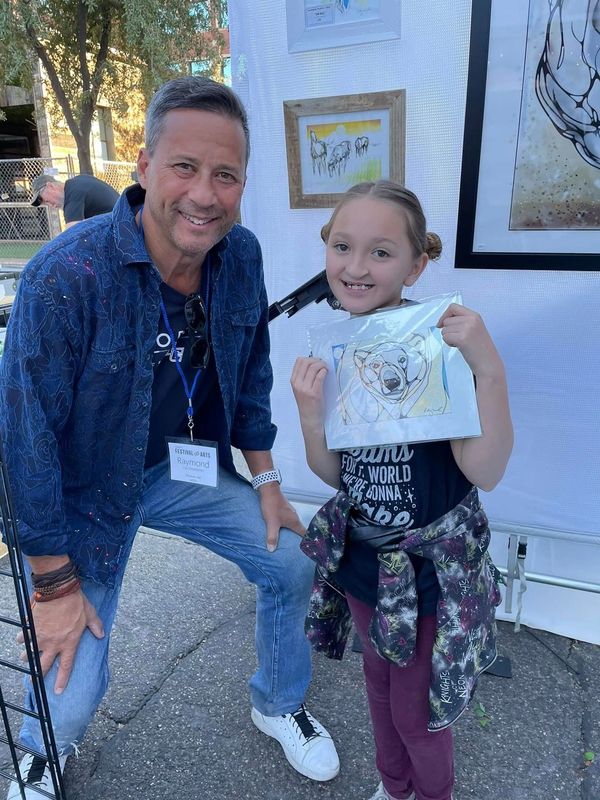 "Polar Face" at Tempe Festival or the Arts 2021 Kids Auction Winner!