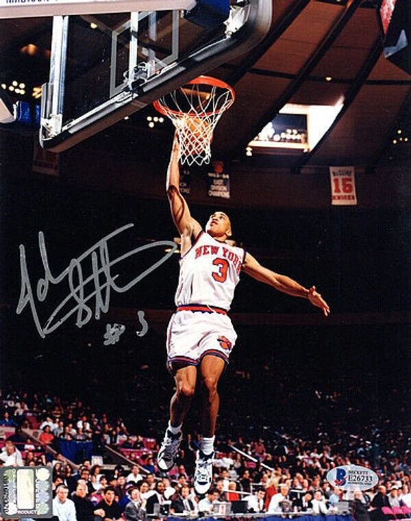 NBA Store on X: .@nyknicks legend John Starks will be signing autographs  in the @mitchell_ness section @NBASTORE NYC in a couple minutes!   / X