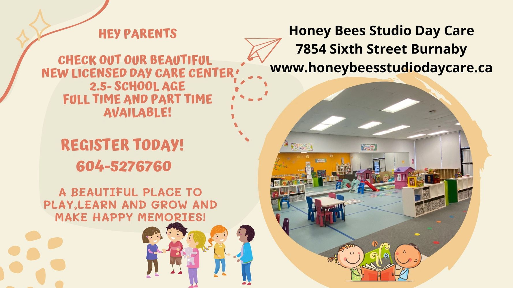 Honey Bees Studio Day Care New Licensed Child Care now accepting