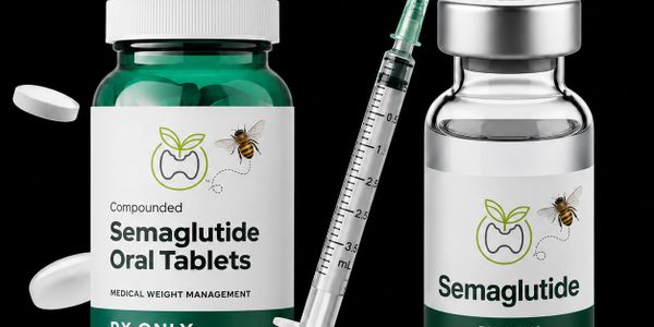Semaglutide oral tablets and injectable vial for medical weight management.