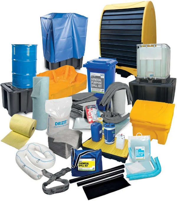 Spill care kits and PPE Products.