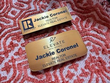 Two business cards for Jackie Coronel, Realtor at Elevate Real Estate.