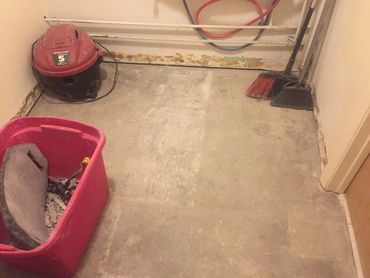 Ceramic tile flooring prep
