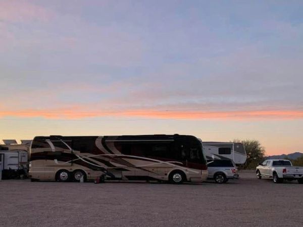 Changing out a unit in Quartzsite. 