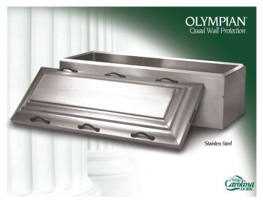 Stainless steel Olympian Quad Wall Protection for durable wall safety.