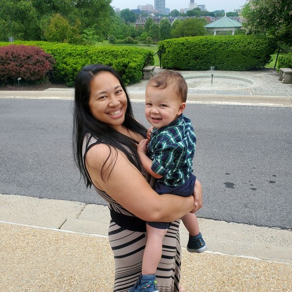 Me and my little sweet pea, Isaac.