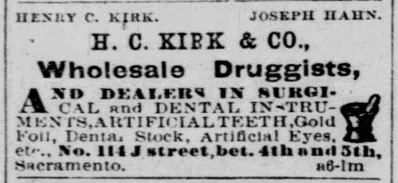 1872 Advertisement