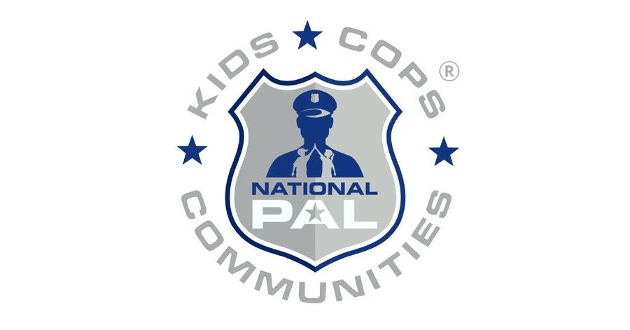 Logo of National PAL Kids Cops Communities with police shield and stars.