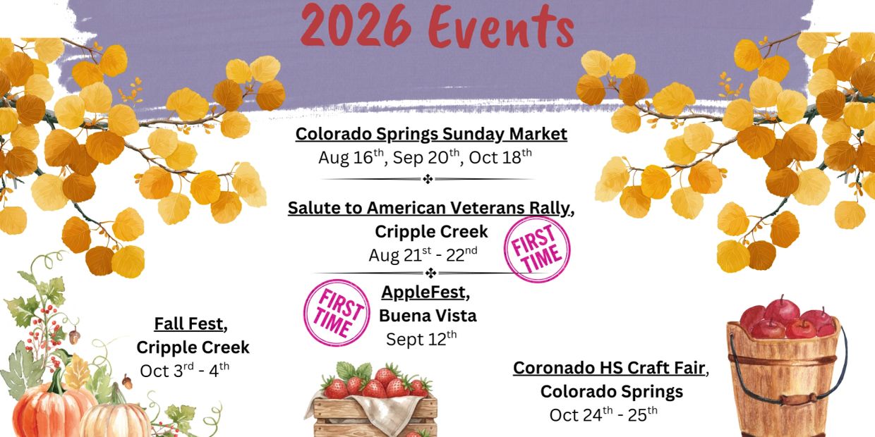 List of 2026 fall events in Colorado with autumn decorations.