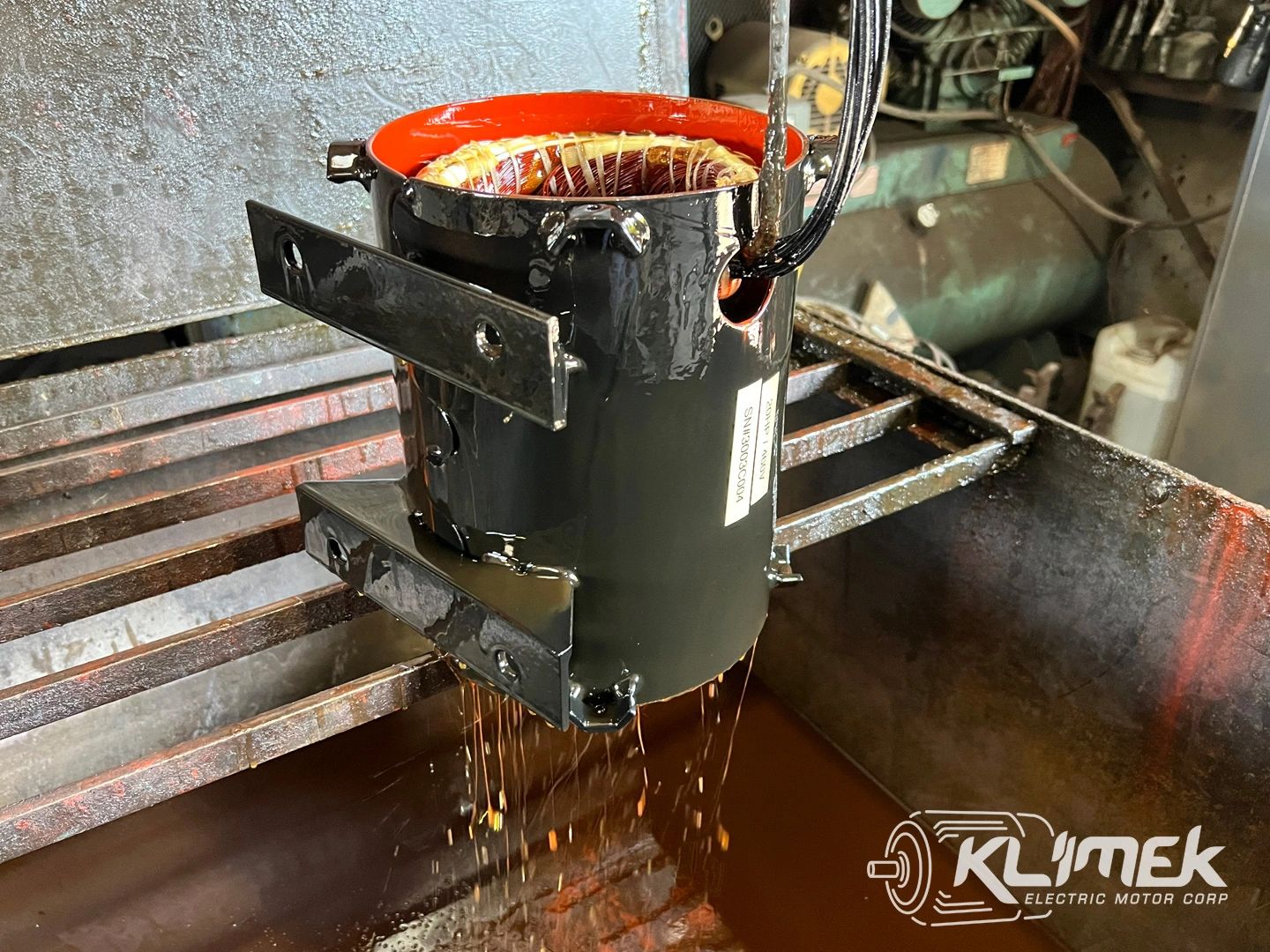 Dip and bake varnishing technique