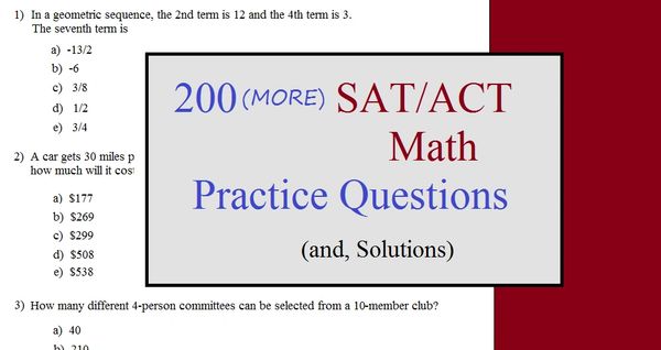 ACT-Math Prüfung