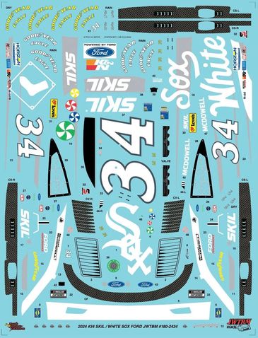 Michael McDowell’s Chicago White Sox Scheme from the 2024 Chicago street course race for the all new