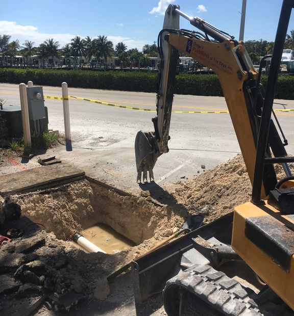 Emergency sewer repair for a local restaurant 