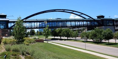Photo of a pedestrian bridge