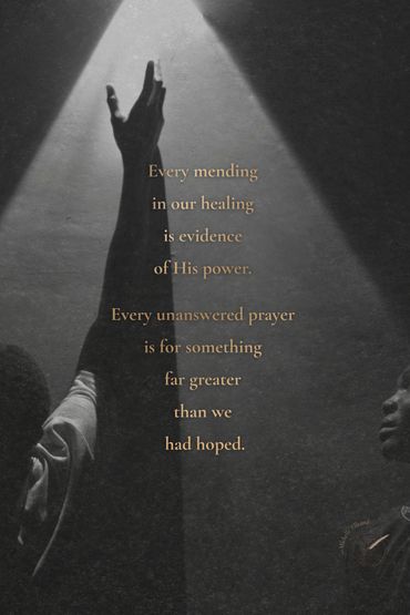 Silhouettes of a Black man and woman, light shining down, quote about God’s grace, and gratitude.