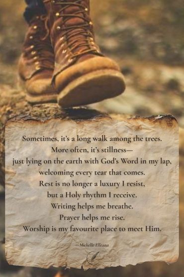 Rest is not a luxury I resist, but a Holy rhythm I receive. Worship—my favourite place to meet God.
