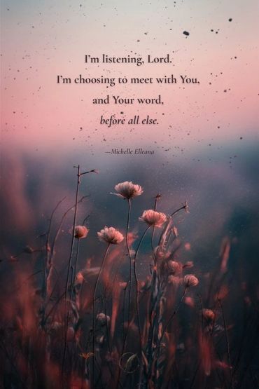  a prayer of surrender by Michelle Elleana about choosing God’s presence over distraction.