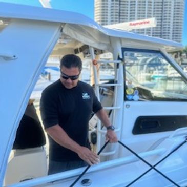 Boat concierge pick up and delivery. We pick up boat do all maintenance service and repairs