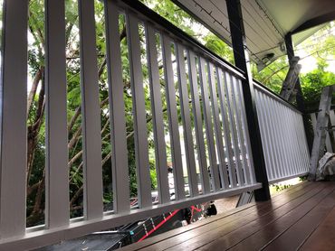 Black and white Balestrete painted in Ipswich, Queensland. Painting services brisbane