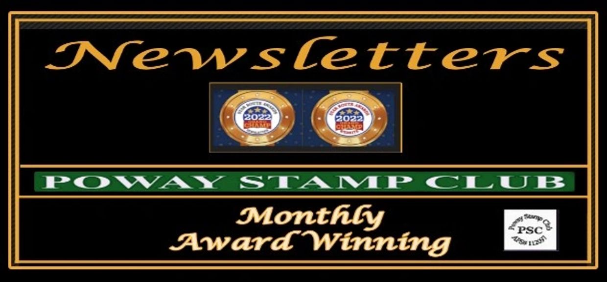Poway Stamp Club Award Winning Newsletter Gold medal winning Best