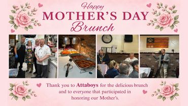 Mother's Day brunch celebration with Attaboys chefs and guests.