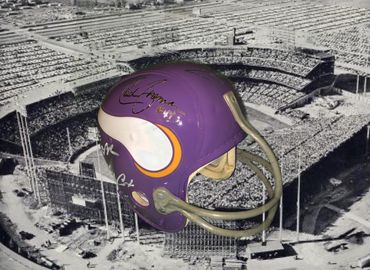 Custom enamel painted early 1960's Minnesota Vikings  helmet