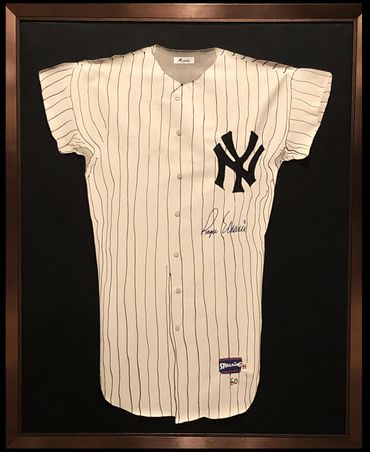 Roger Maris jersey from the 1961 season.  Acrylic on canvas