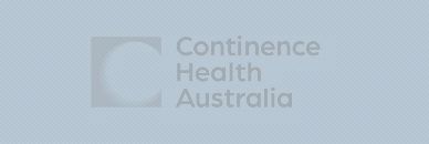 Logo of Continence Health Australia with text and abstract icon.