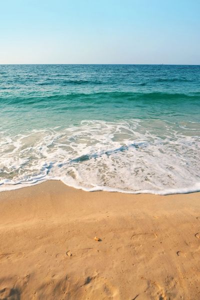 Beautiful sandy beach at La Cala De Mijas Spain. here you can enjoy many restaurants, bars & shops
 