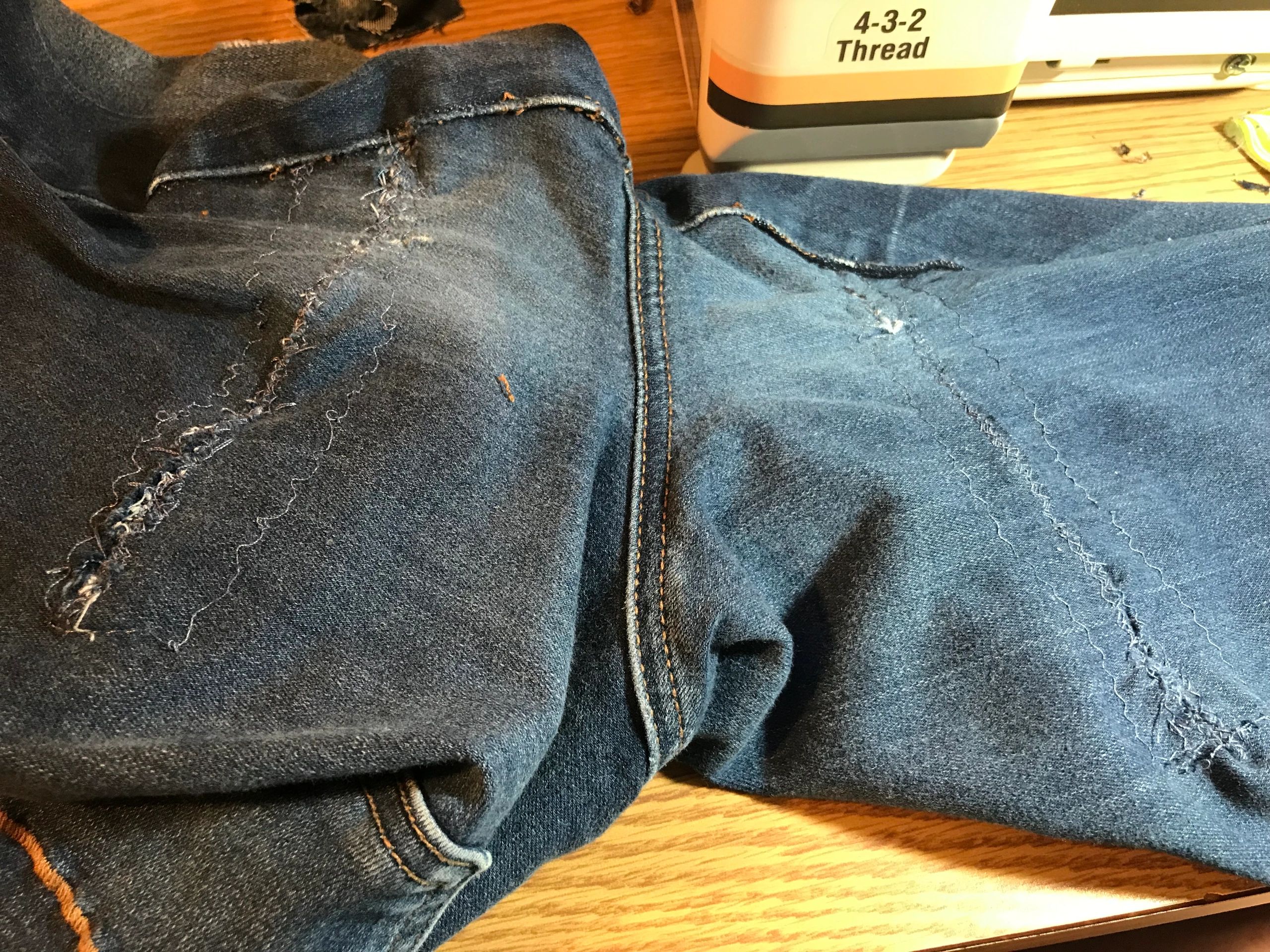 Repaired Jeans