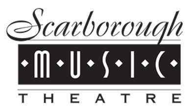 Logo of Scarborough Music Theatre in stylized text.