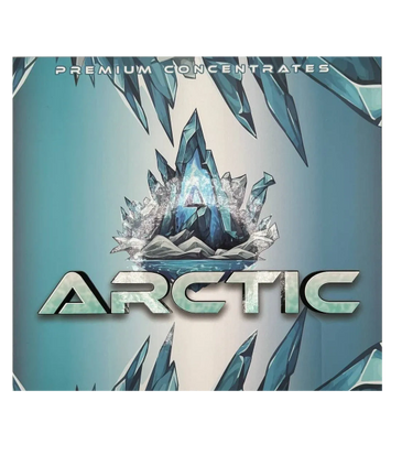 Logo for Arctic Premium Concentrates featuring icy, crystalline design.