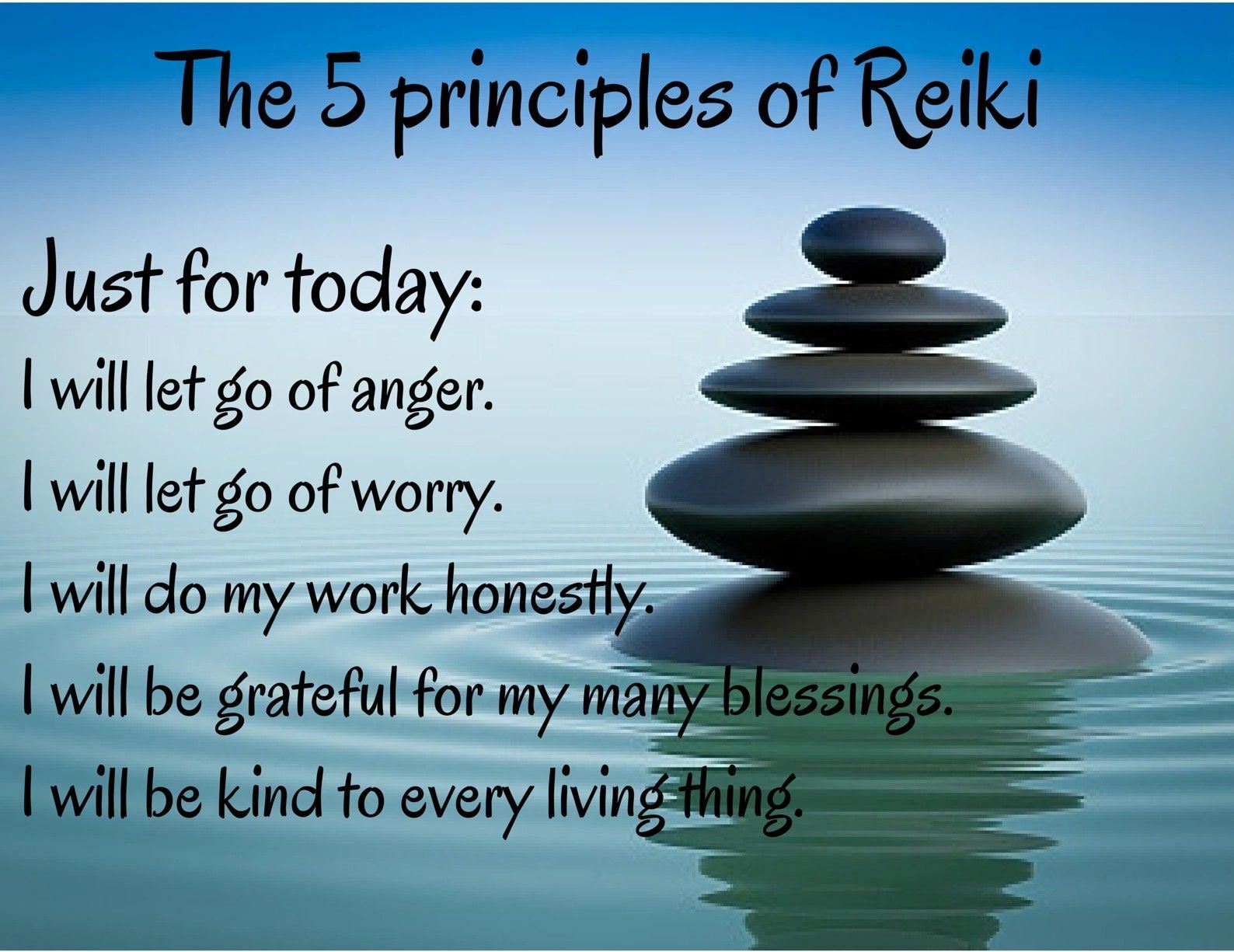 the 5 reiki principles