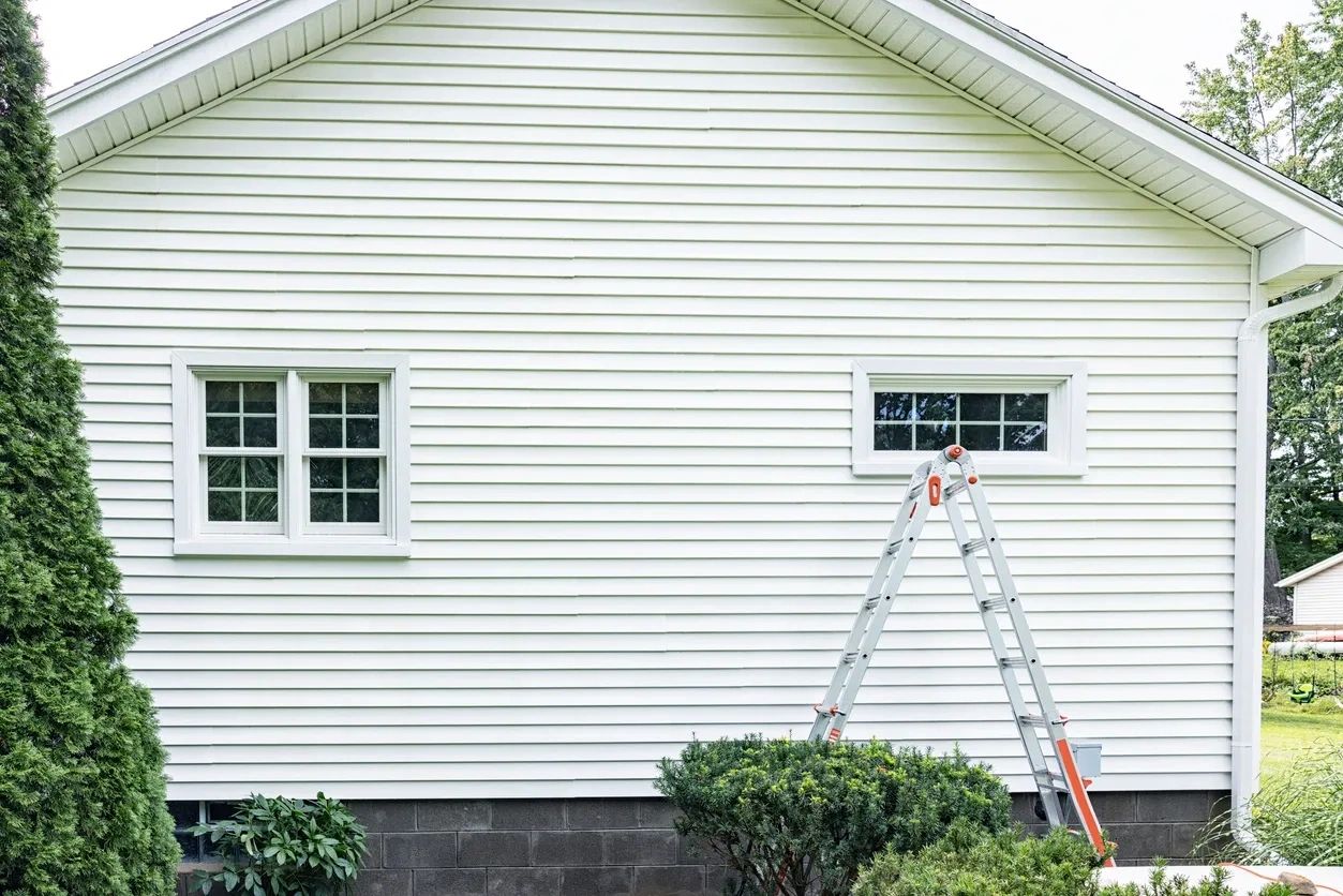 house with white siding 