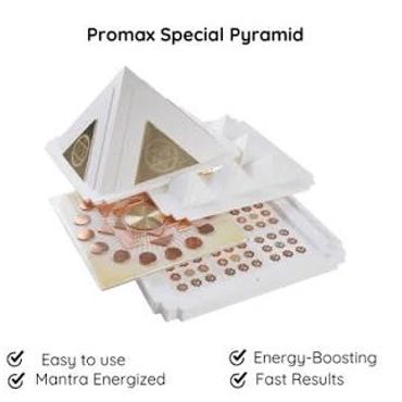 透视图展示了一个Promax特制的能量金字塔装置。