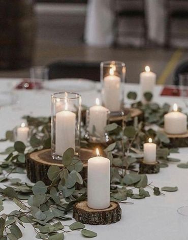 Simple Rustic Centerpiece 