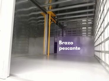 Brazo pescante, para subir cargas con facilidad