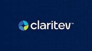 Claritev logo on blue background.