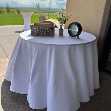 Gift table at a wedding.