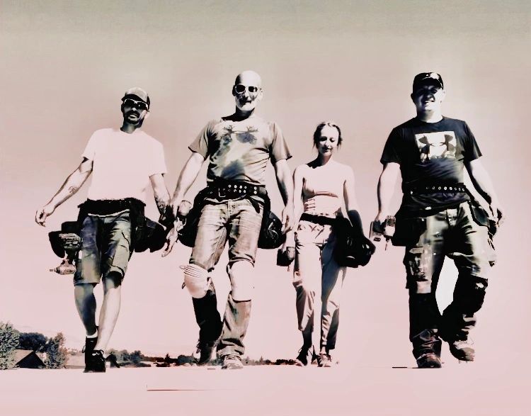 Group of construction workers smiling in Southwest Montana