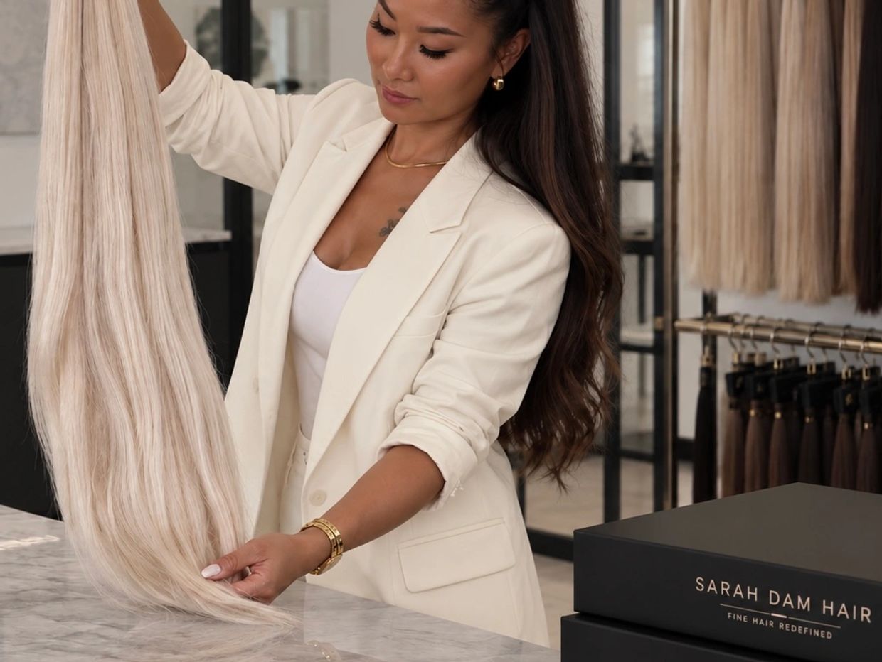 Sarah Dam Hair Extensions, best hair extensions for fine hair, hair extensions wholesale 