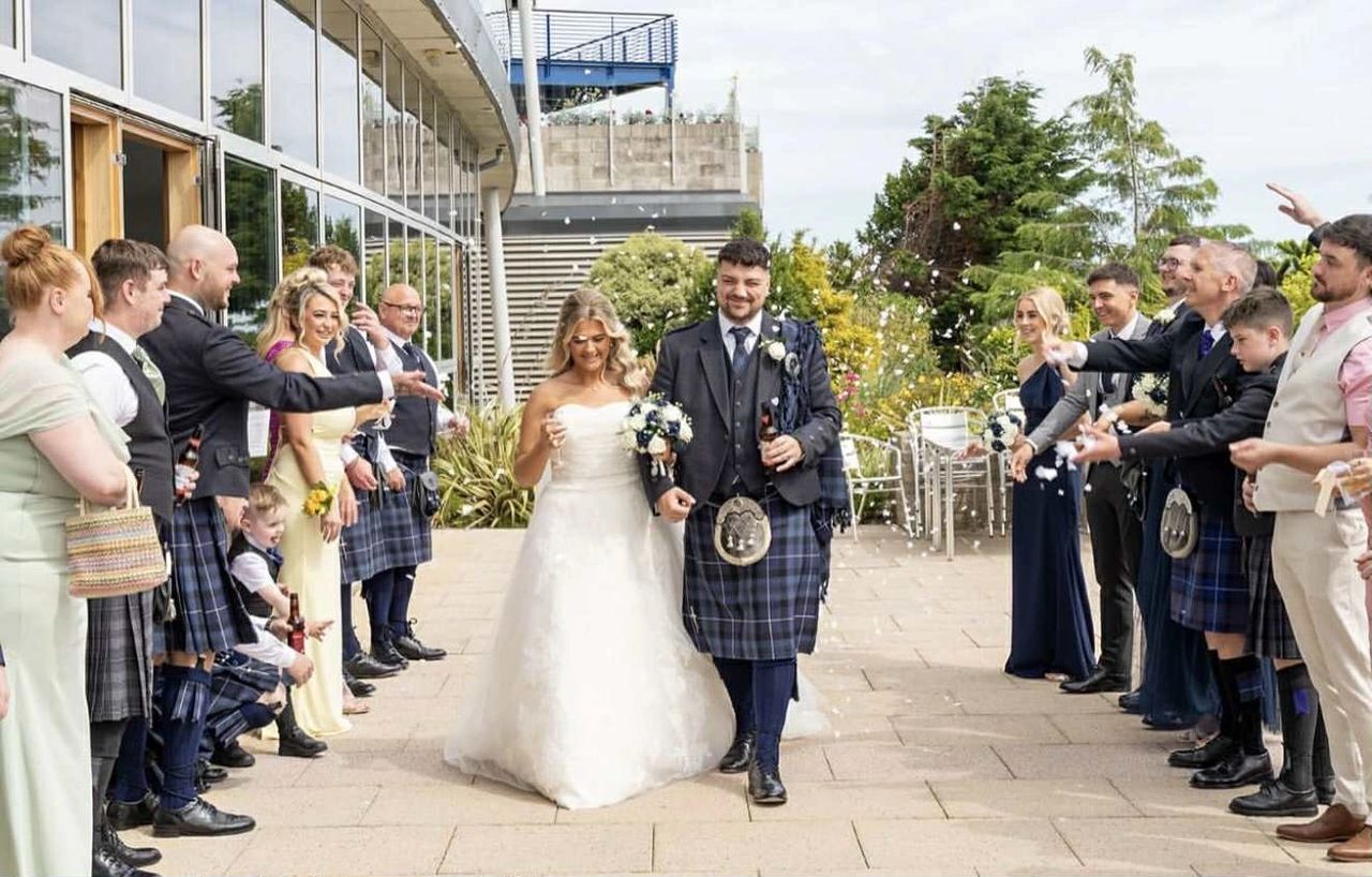 Rachel \u0026 Kyle's epic humanist wedding at The Bay Hotel, Kinghorn, image size:1280x818