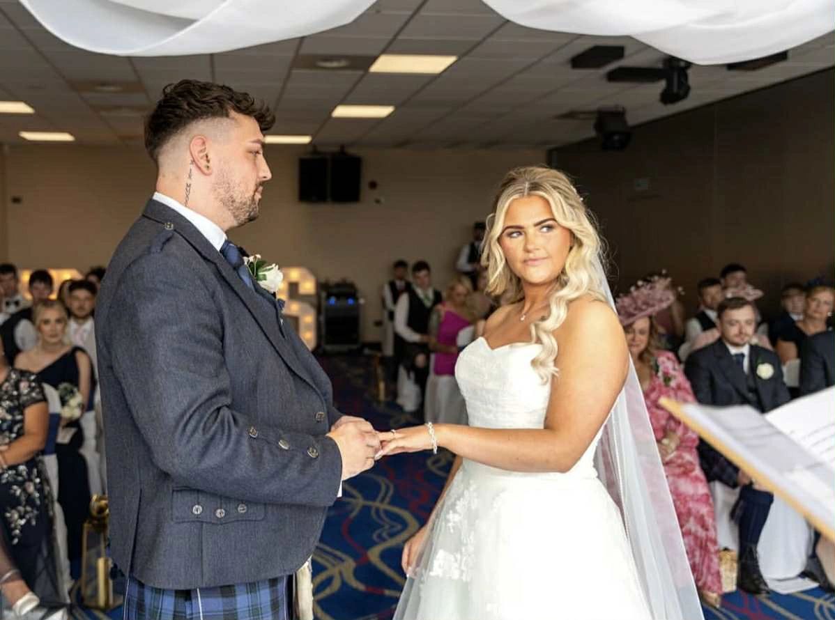 Rachel \u0026 Kyle's epic humanist wedding at The Bay Hotel, Kinghorn, image size:1198x890