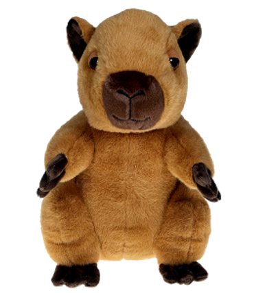 A cute plush toy capybara.